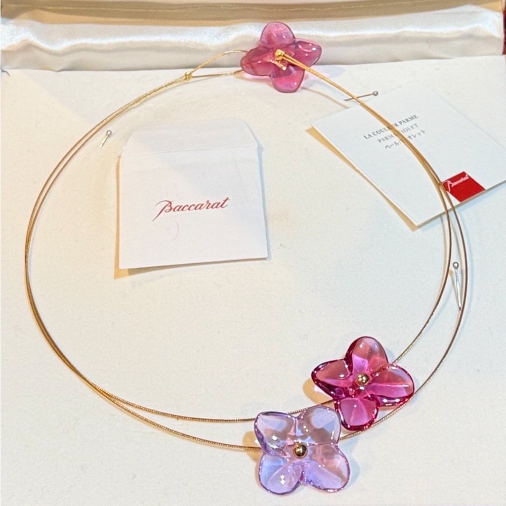 18 karat gold Baccarat necklace